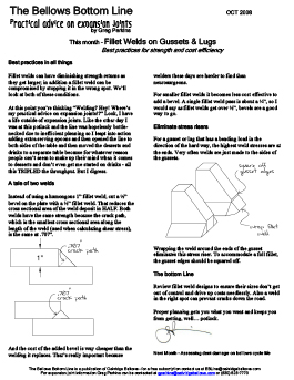 Fillet Welding on Gussets and Lugs