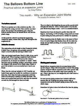 Why an Expansion Joint Works - Part 2