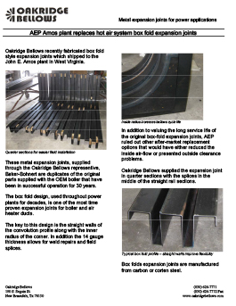 AEP Box Fold Expansion Joints