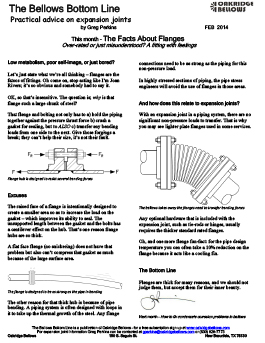 Flanges on Expansion Joints