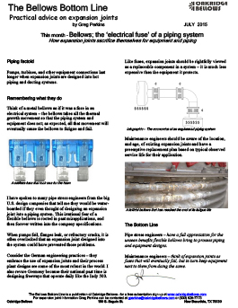 Piping System Reliability