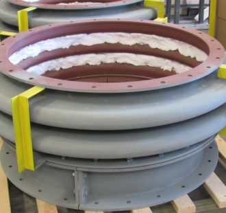 Cement calcinator expansion joint