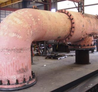 GE steam turbine cross over expansion joint