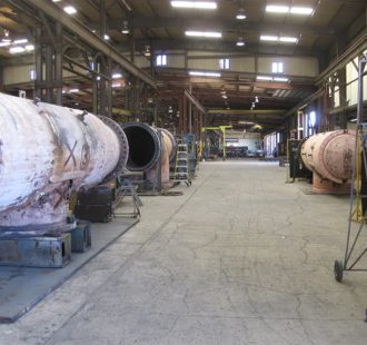 Steam turbine cross over rebuild bay